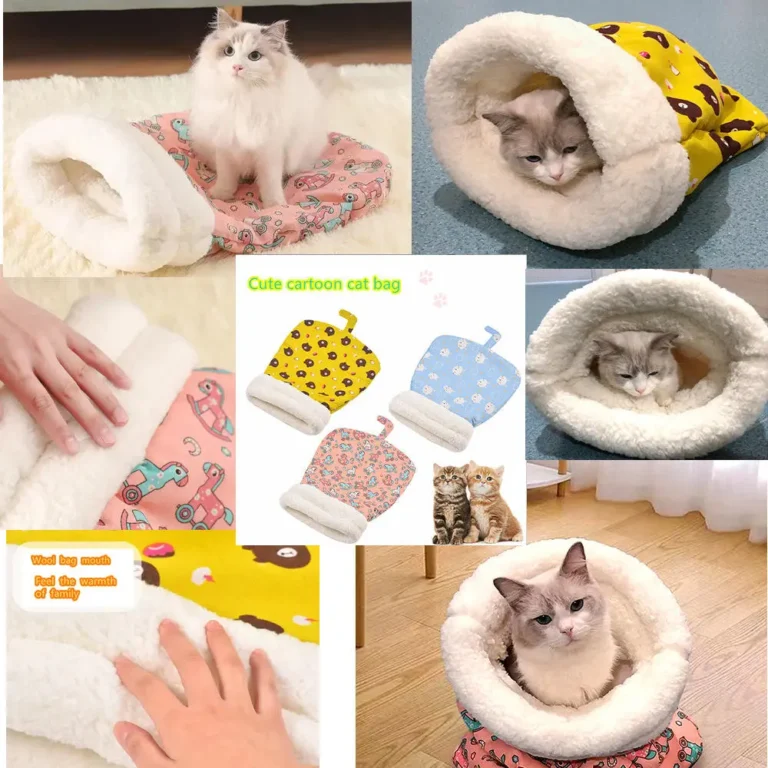 Cozy Warm cat sleeping bed for winter